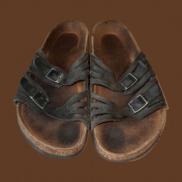 Birkenstock Granada Soft Footbed
Oiled Leather Black Sandals Size 40 US 9.5 - Picture 2 of 9